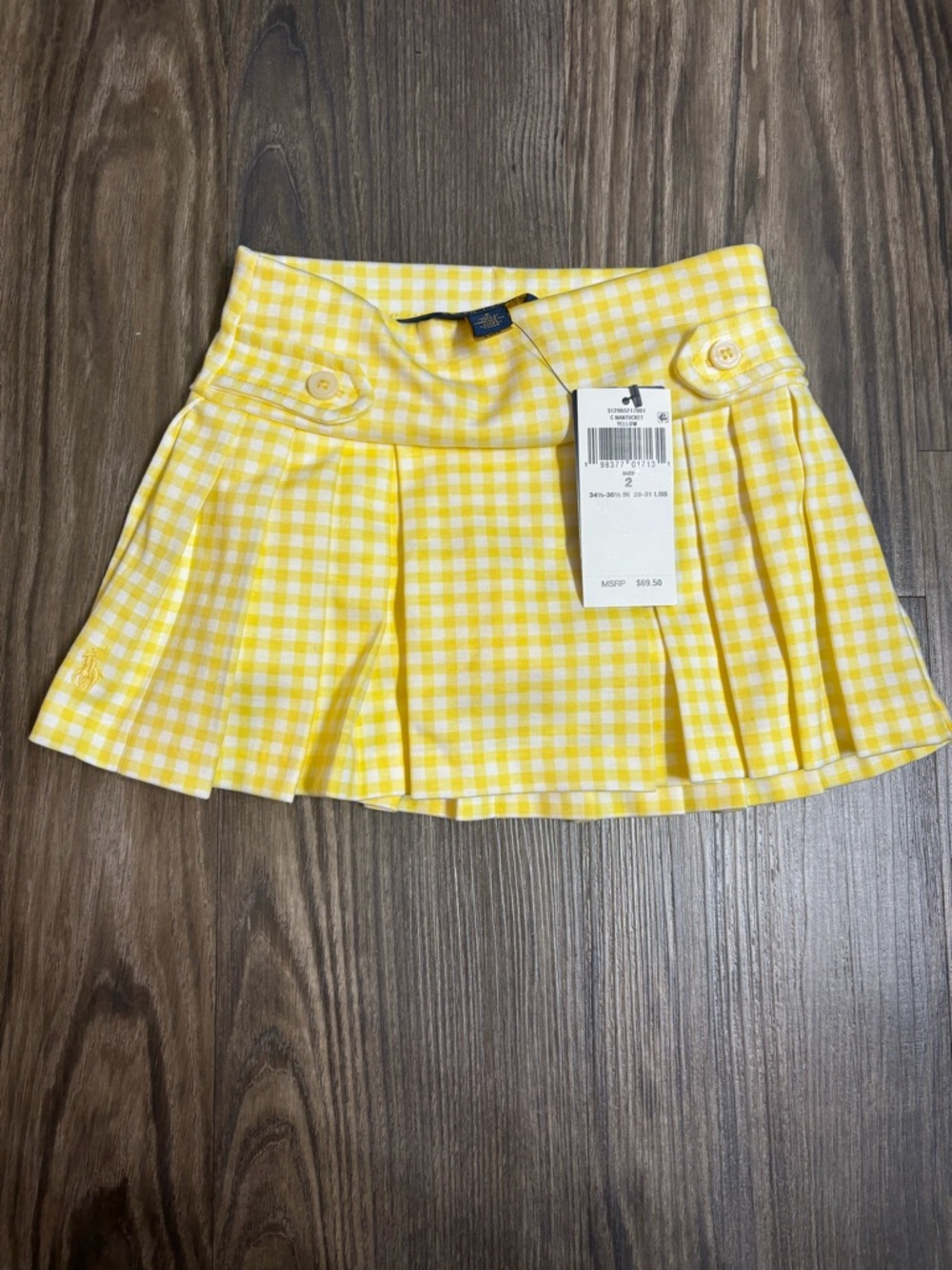 Polo by Ralph Lauren Girl toddler Yellow skirt